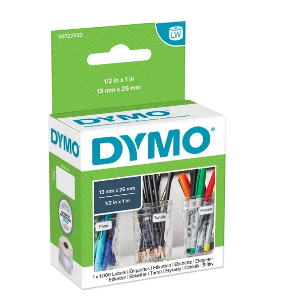 1x ROTOLO 1000 ETICHETTE MULTIUSO RIMOV. 13X25MM X DYMO LW 113530