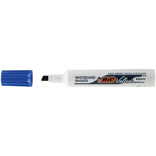 12x Pennarello VELLEDA 1791 punta scalpello whiteboard blu BICR