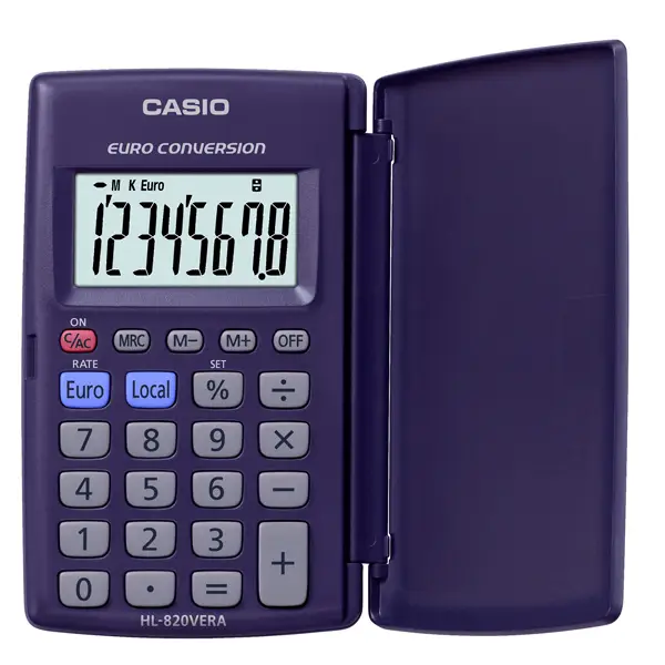 1x CALCOLATRICE HL-820VERA 8 CIFRE TASCABILE CASIO