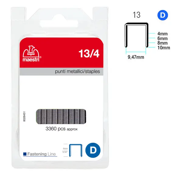 1x PUNTI 13/4 IN BLISTER DA 3360 P. RO-MA