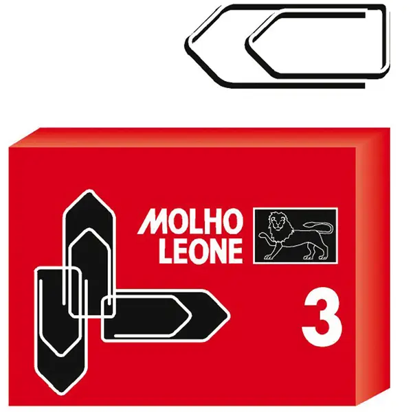 10x SCATOLA 100 FERMAGLI N.3 MM29 ZINCATI LEONE