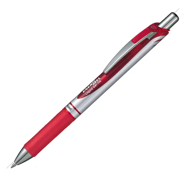 12x Roller scatto ENERGEL XM Click 0,7mm rosso BL77 PENTEL