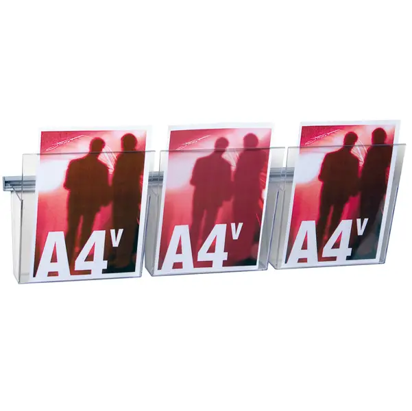 1x KIT VISION A4 L75cm con 3 TASCHE A4 TRASPARENTI