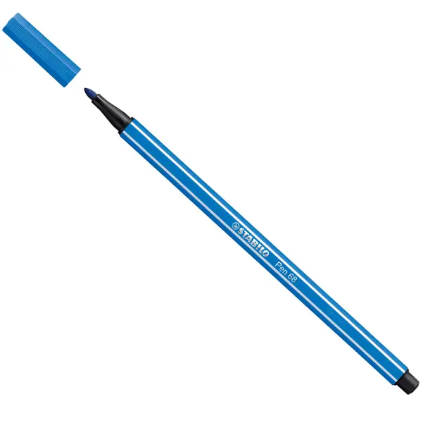 10x PENNARELLO STABILO PEN 68/41 BLU SCURO