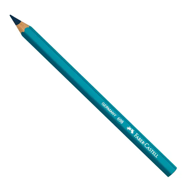 12x MATITA 698 ESAGONALE JUMBO MINA BLU X ALIMENTI FABER CASTELL
