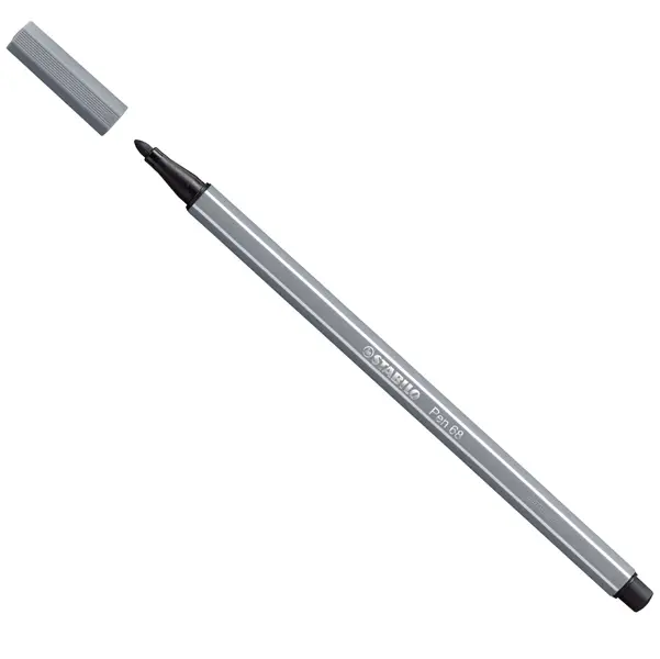 10x PENNARELLO STABILO PEN 68/96 GRIGIO SCURO