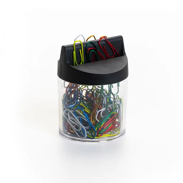 1x DISPENSER MAGNETICO 125 FERMAGLI COLORI METAL N.2 MM26 LEONE COLOR