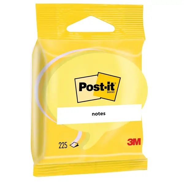 1x BLOCCO FUMETTO 225 foglietti Post-itR 70x70mm 2007-SB 72gr