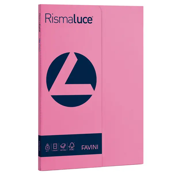 1x Carta RISMALUCE SMALL A4 90gr 100fg ciclamino 58 FAVINI