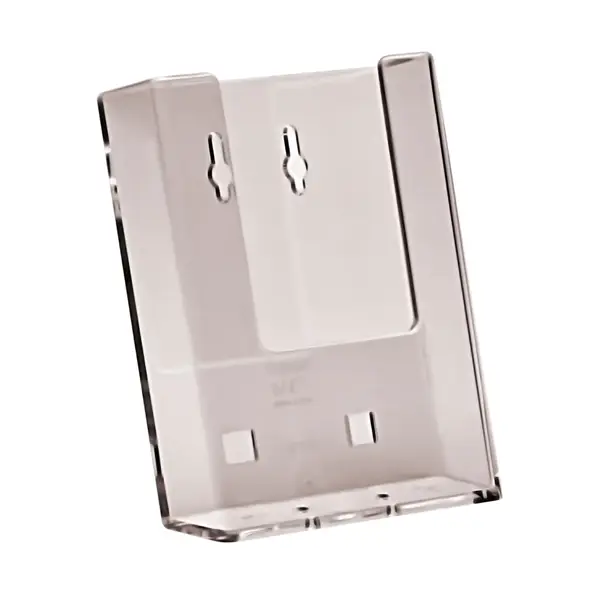 10x PORTA DEPLIANT 1/3 A4 DA PARETE TRASPARENTE