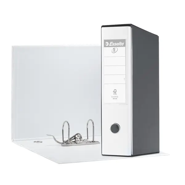 1x Registratore EUROFILE G55 bianco dorso 8cm f.to protocollo ESSELTE