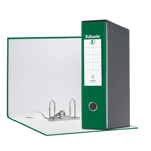 1x Registratore EUROFILE G55 verde dorso 8cm f.to protocollo ESSELTE