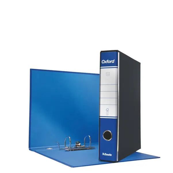 8x Registratore OXFORD G82 blu dorso 5cm f.to commerciale ESSELTE