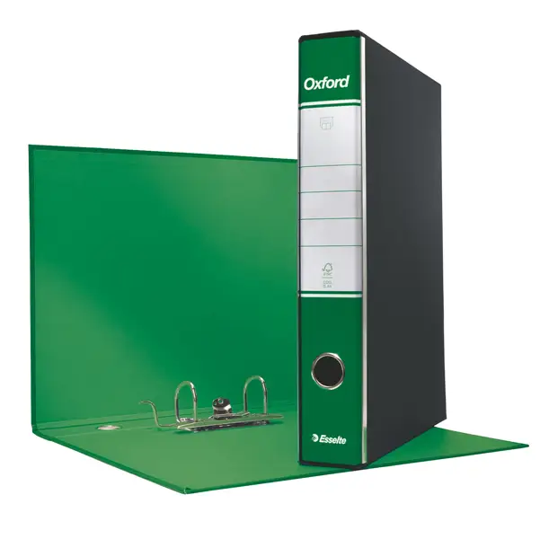 8x Registratore OXFORD G82 verde dorso 5cm f.to commerciale ESSELTE