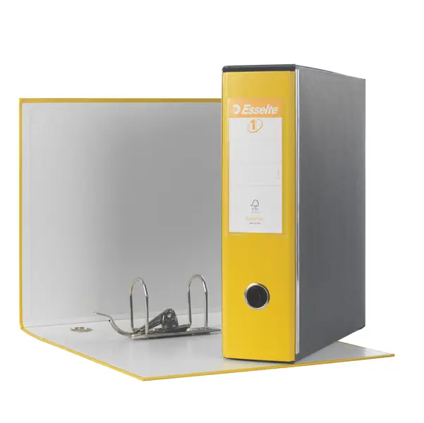 1x Registratore EUROFILE G53 giallo dorso 8cm f.to commerciale ESSELTE