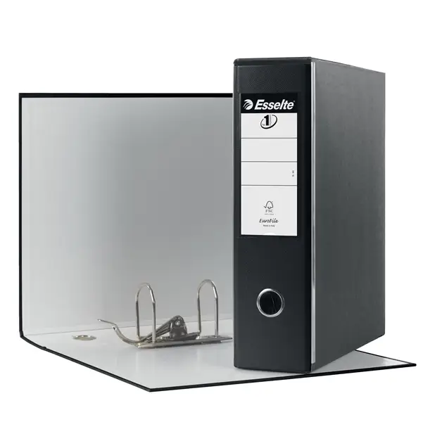 1x Registratore EUROFILE G53 nero dorso 8cm f.to commerciale ESSELTE