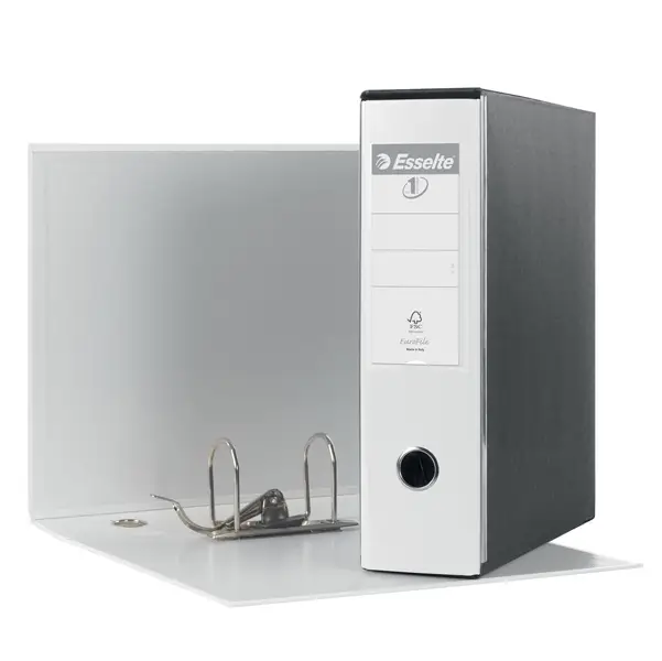 1x Registratore EUROFILE G53 bianco dorso 8cm f.to commerciale ESSELTE