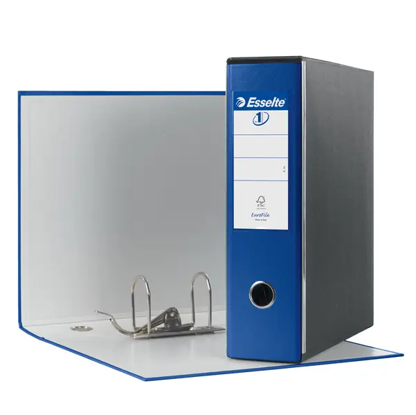 1x Registratore EUROFILE G53 blu dorso 8cm f.to commerciale ESSELTE