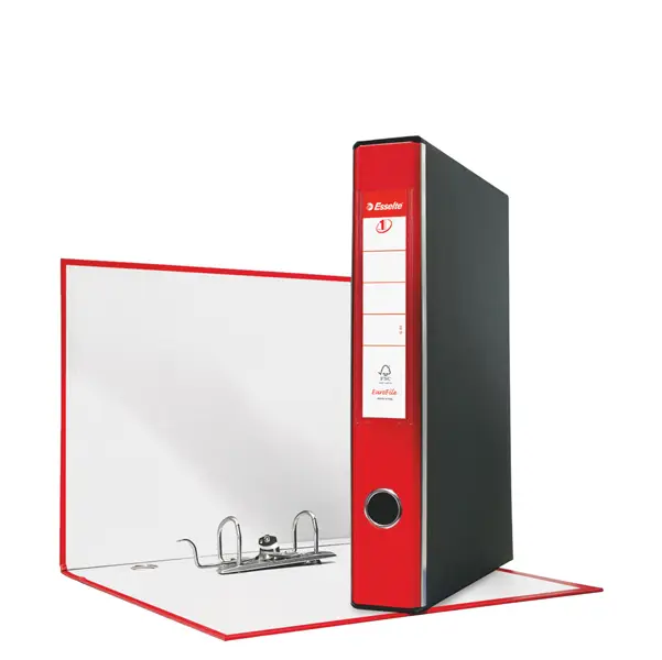 1x Registratore EUROFILE G54 rosso dorso 5cm f.to protocollo ESSELTE