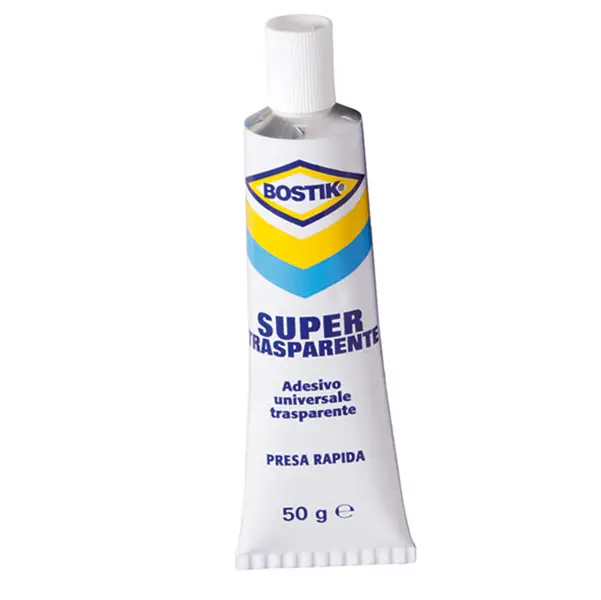1x ADESIVO UNIVERSALE SUPER TRASPARENTE 50GR BOSTIK