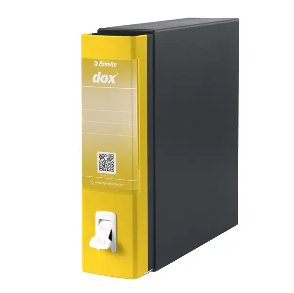 1x Registratore New Dox 1 giallo dorso 8cm f.to commerciale Esselte