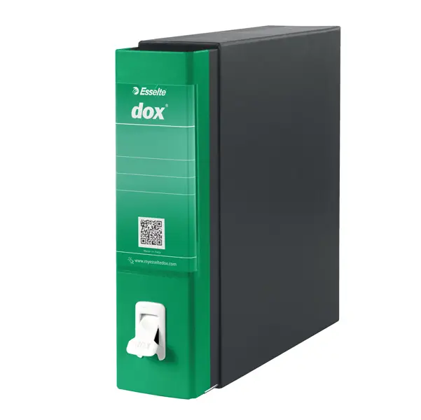 1x Registratore New Dox 1 verde dorso 8cm f.to commerciale Esselte