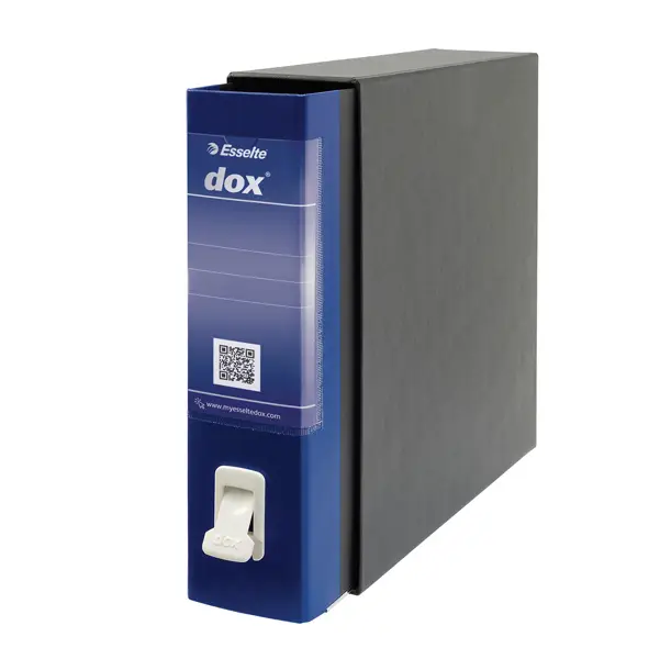 1x Registratore Dox 2 blu dorso 8cm f.to protocollo Esselte
