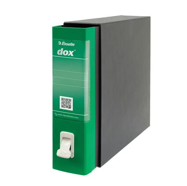 1x Registratore Dox 2 verde dorso 8cm f.to protocollo Esselte