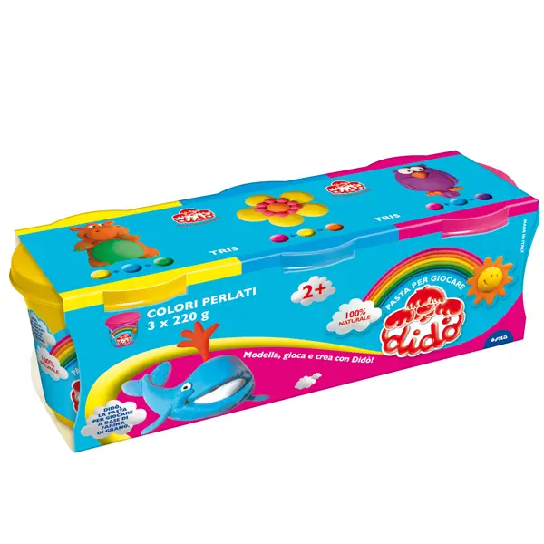1x TRIS BARATTOLI DIDO' 220GR GIALLO-MAGENTA-BLU