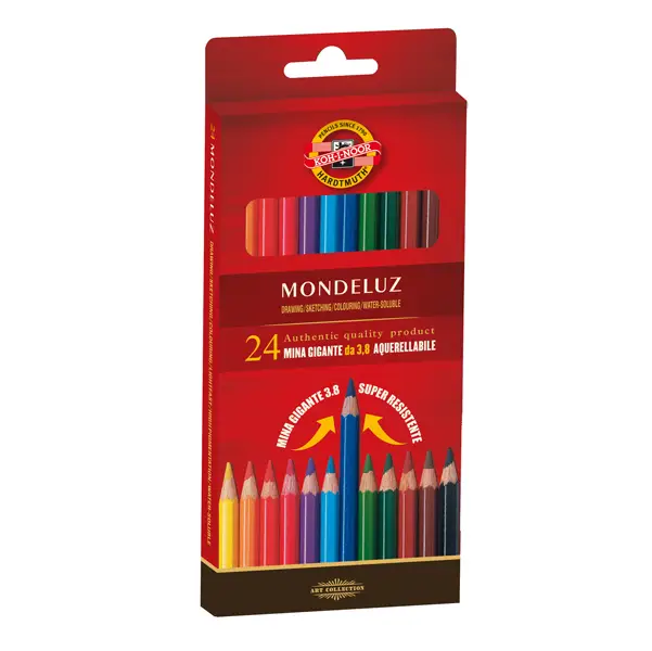1x ASTUCCIO 24 MATITE COLORATE ACQUARELLO KOHINOOR