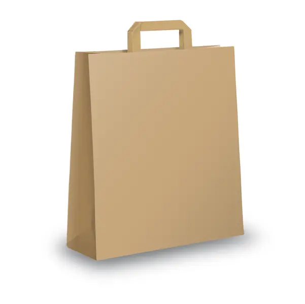 1x BLISTER 25 SHOPPERS 26X11X35CM AVANA NEUTRO PIATTINA