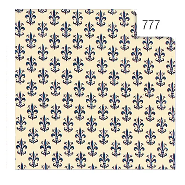 1x ROTOLO CARTARIVESTO 50X500CM GIGLIO BLU LAVABILE REX58