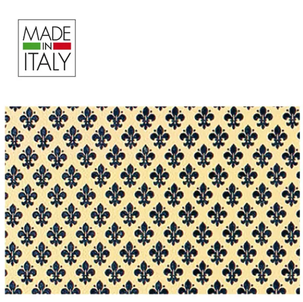 1x ROTOLO CARTARIVESTO 49X300CM GIGLIO BLU ADESIVO REXTACO