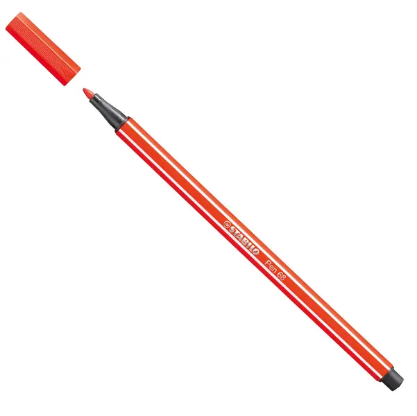 10x PENNARELLO STABILO PEN 68/40 ROSSO CHIARO
