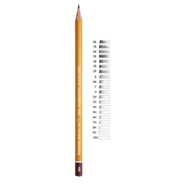 1x SCATOLA 12 MATITE H1500 7H KOH.I.NOOR