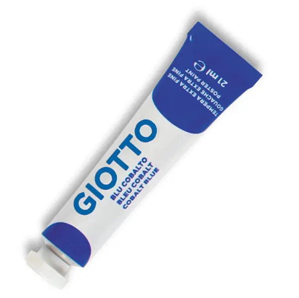 6x TEMPERA GIOTTO TUBO 7 (21ML) BLU COBALTO 16