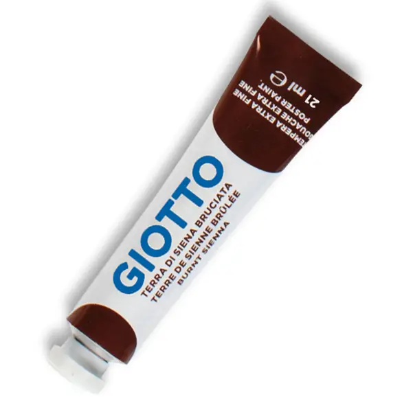 6x TEMPERA GIOTTO TUBO 7 (21ML) TERRA DI SIENA BRUCIATA 22