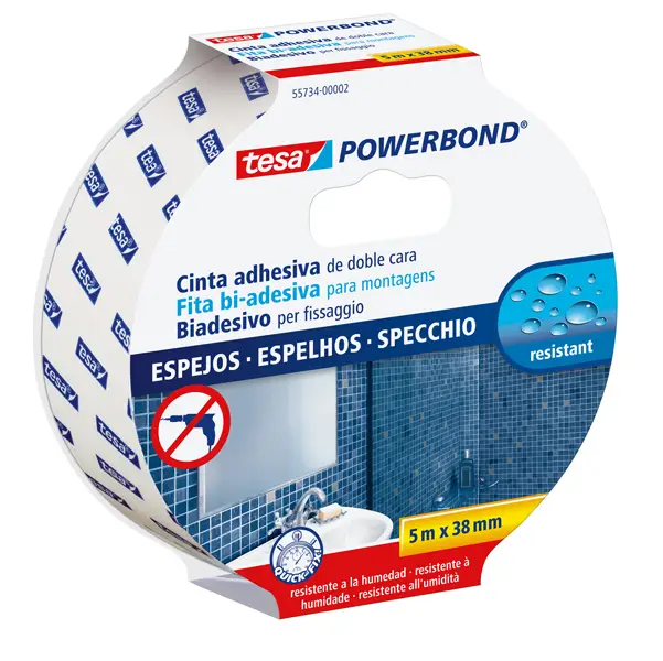 1x NASTRO BIADESIVO 5MTX38MM PER SPECCHI