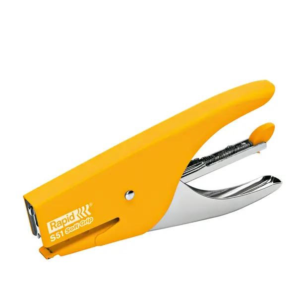 1x Cucitrice a pinza RAPID S51 SOFT GRIP giallo