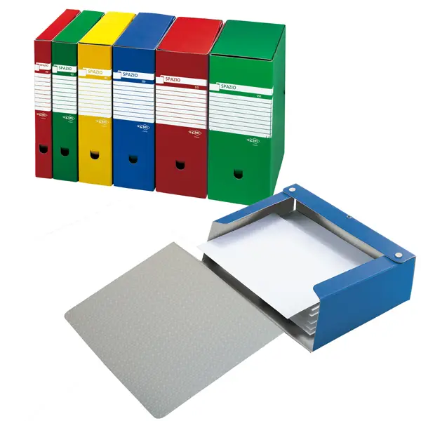 1x Scatola archivio Spazio 150 25x35cm dorso 15cm blu Sei Rota