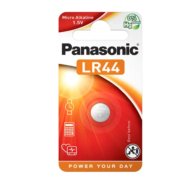 1x MICROPILA A PASTIGLIA LR44 ALCALINA 1,5V PANASONIC