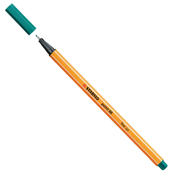 10x PENNARELLO STABILO POINT 88/51 TURCHESE