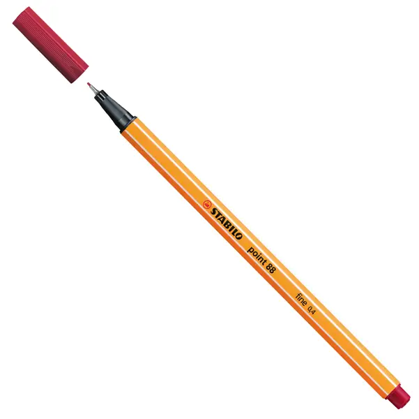 10x PENNARELLO STABILO POINT 88/50 CARMINIO