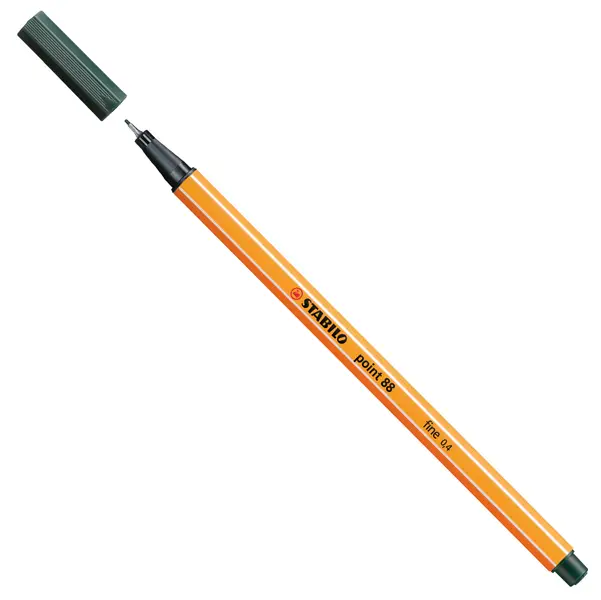 10x PENNARELLO STABILO POINT 88/63 VERDE OLIVA