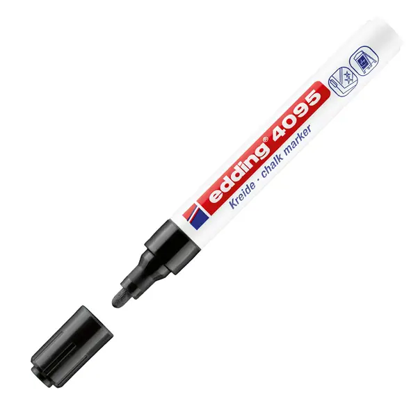 1x Marcatore EDDING 4095 punta conica gesso liquido nero