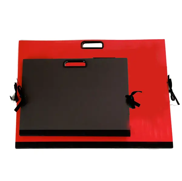 1x CARTELLA PORTADISEGNI C/MANIGLIA 70X50CM ROSSO BREFIOCART