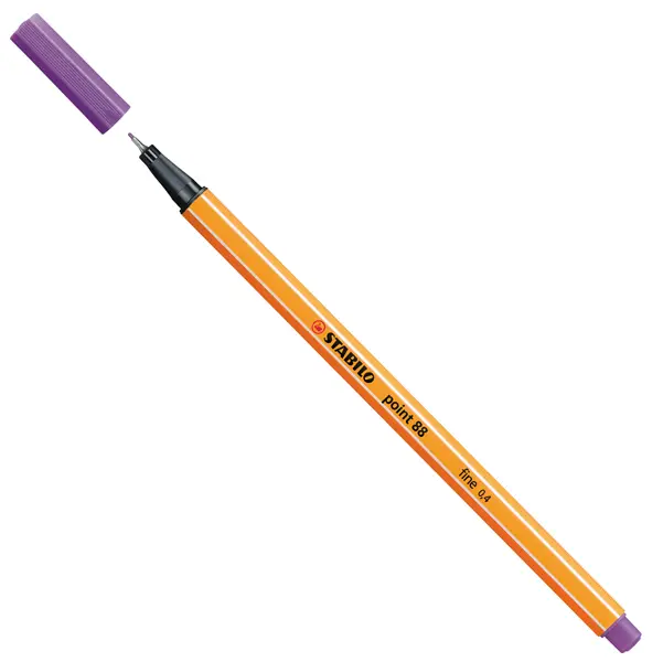 10x PENNARELLO STABILO POINT 88/59 LILLA CHIARO