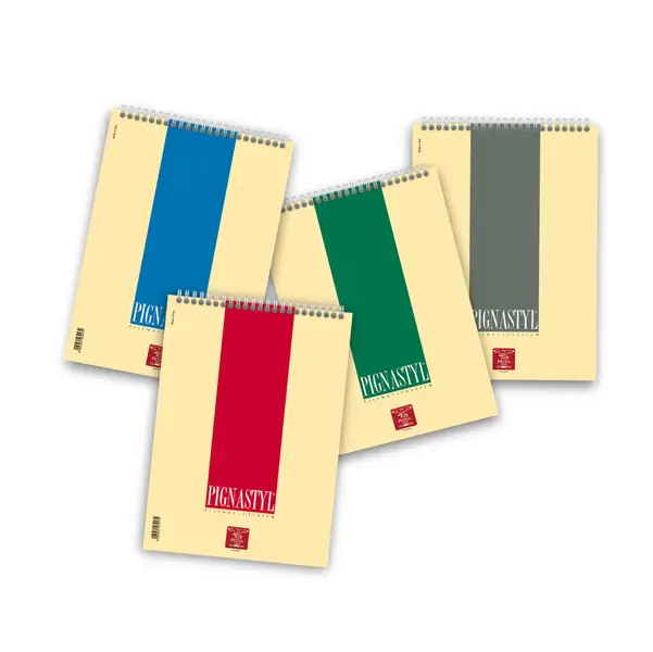 10x BLOCCO PIGNASTYL SPIRALE A4 210X297MM 5M 60FG 80GR PIGNA