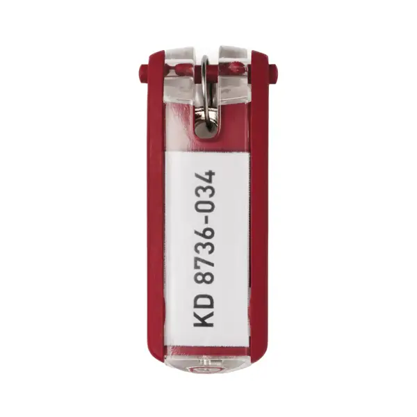 1x SCATOLA 6 PORTACHIAVI KEY CLIP ROSSO DURABLE