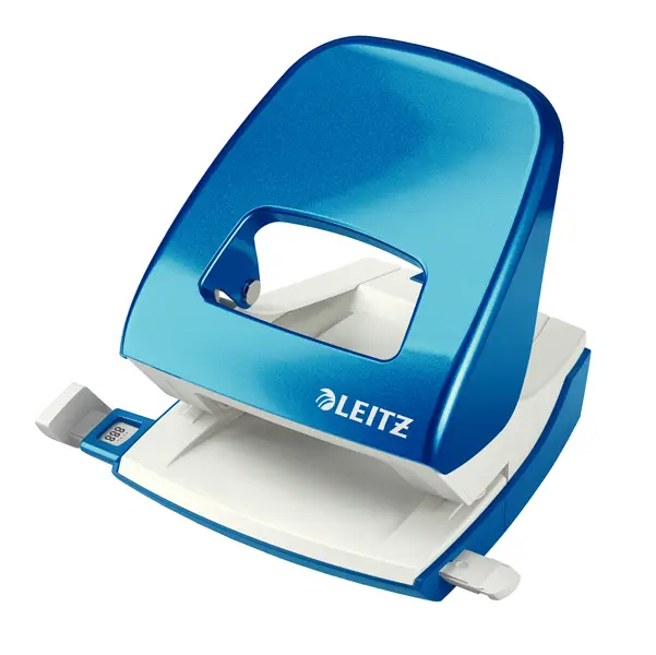 1x Perforatore 2 fori 5008 WOW blu metal max 30fg LEITZ